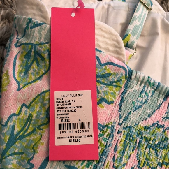 Lilly Pulitzer Mercede Stretch Dress Urchin Pink - Picture 5 of 5